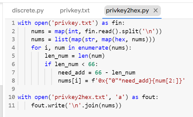 Twist Attack example #2 continue a series of ECC operations to get the value of the private key to the Bitcoin Wallet